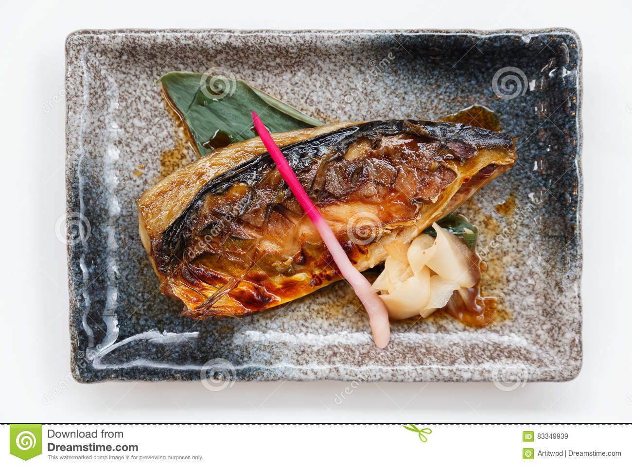 Grill makrell with Teriyaki Sauce